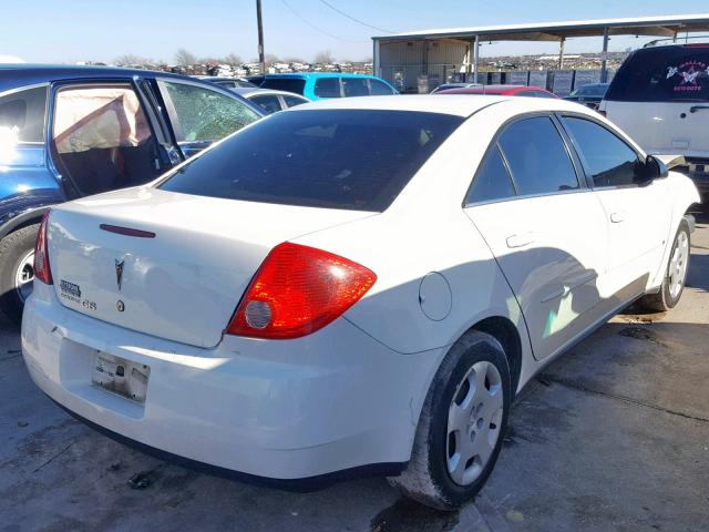 1G2ZF57B084141587 - 2008 PONTIAC G6 VALUE L WHITE photo 4