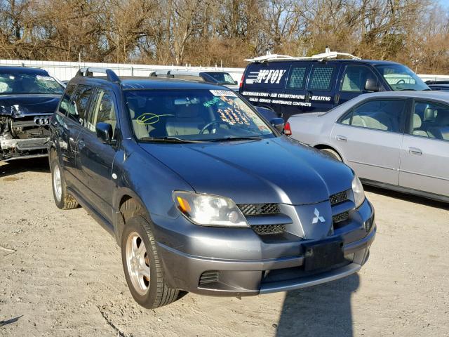 JA4LZ31F84U039788 - 2004 MITSUBISHI OUTLANDER GRAY photo 1