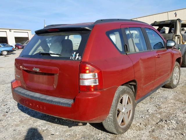 1J4NF4FB6AD611644 - 2010 JEEP COMPASS SP RED photo 4
