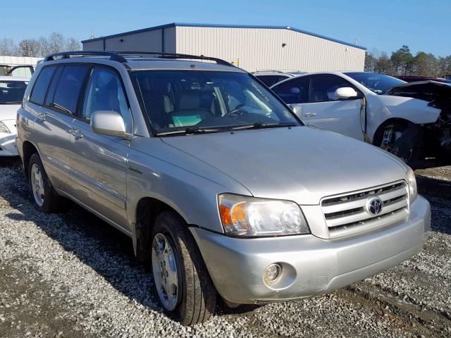 JTEEP21A550107424 - 2005 TOYOTA HIGHLANDER SILVER photo 1