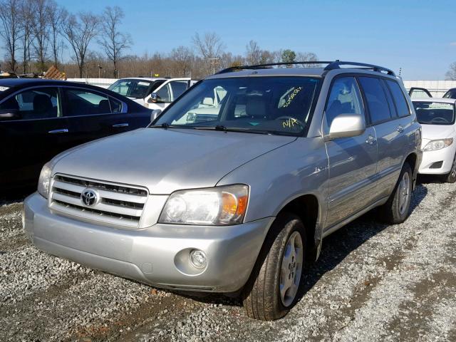 JTEEP21A550107424 - 2005 TOYOTA HIGHLANDER SILVER photo 2