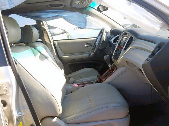 JTEEP21A550107424 - 2005 TOYOTA HIGHLANDER SILVER photo 5