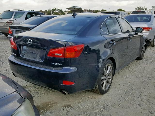 JTHBE262685019289 - 2008 LEXUS IS 350 BLUE photo 4