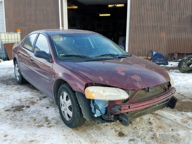 1B3EJ46X91N622018 - 2001 DODGE STRATUS SE RED photo 1