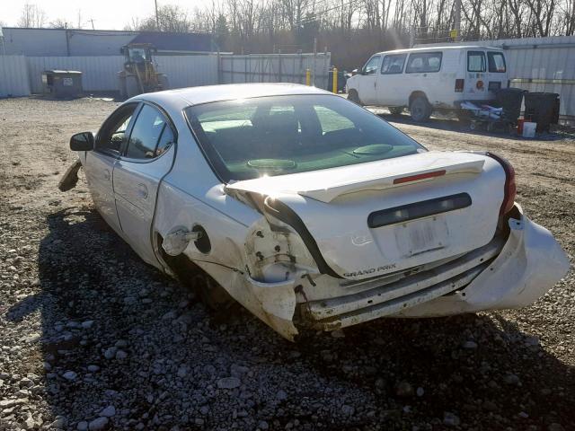 2G2WP552281178347 - 2008 PONTIAC GRAND PRIX WHITE photo 3