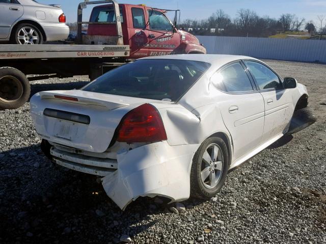 2G2WP552281178347 - 2008 PONTIAC GRAND PRIX WHITE photo 4