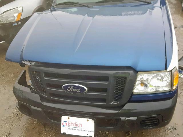 1FTYR10D49PA46744 - 2009 FORD RANGER TWO TONE photo 7