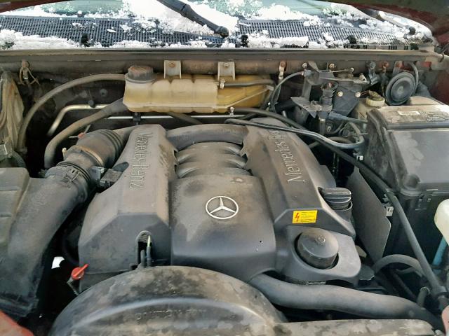 4JGAB54E3YA167696 - 2000 MERCEDES-BENZ ML 320 RED photo 7