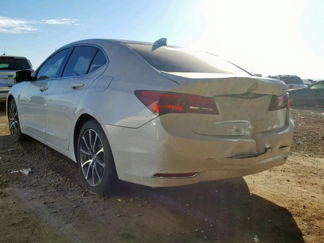 19UUB2F58GA010341 - 2016 ACURA TLX TECH WHITE photo 3