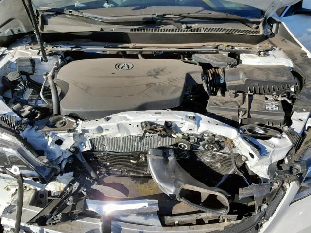 19UUB2F58GA010341 - 2016 ACURA TLX TECH WHITE photo 7