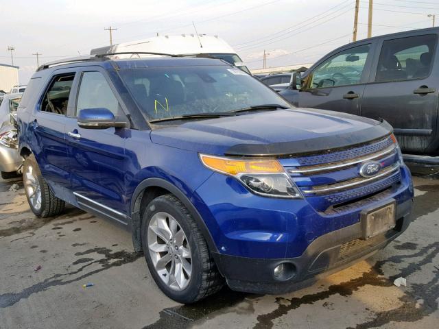 1FM5K8F87DGA41343 - 2013 FORD EXPLORER L BLUE photo 1