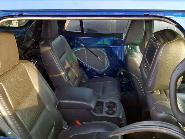 1FM5K8F87DGA41343 - 2013 FORD EXPLORER L BLUE photo 6