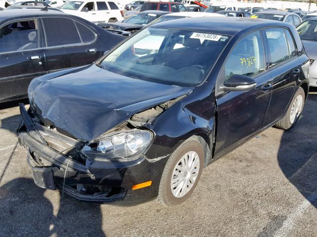 WVWDB7AJ5DW136011 - 2013 VOLKSWAGEN GOLF BLACK photo 2