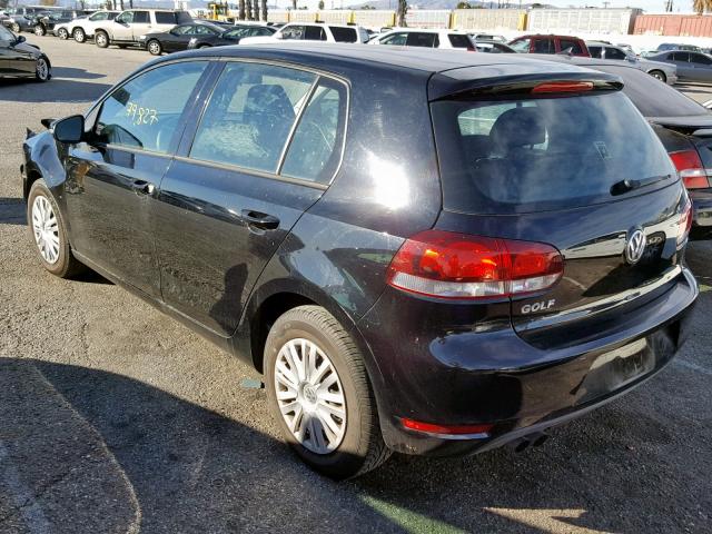 WVWDB7AJ5DW136011 - 2013 VOLKSWAGEN GOLF BLACK photo 3
