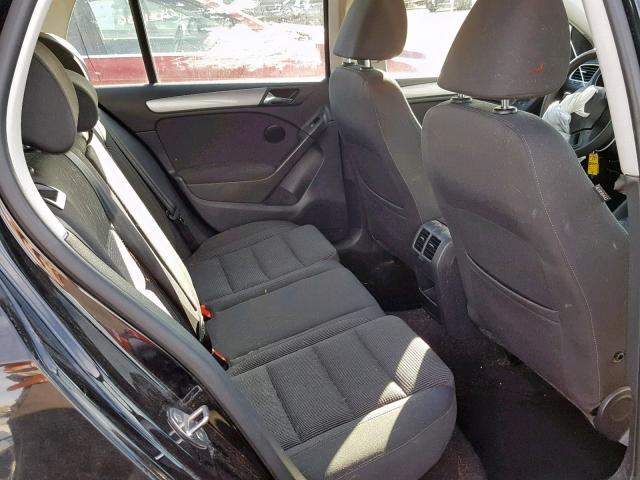WVWDB7AJ5DW136011 - 2013 VOLKSWAGEN GOLF BLACK photo 6