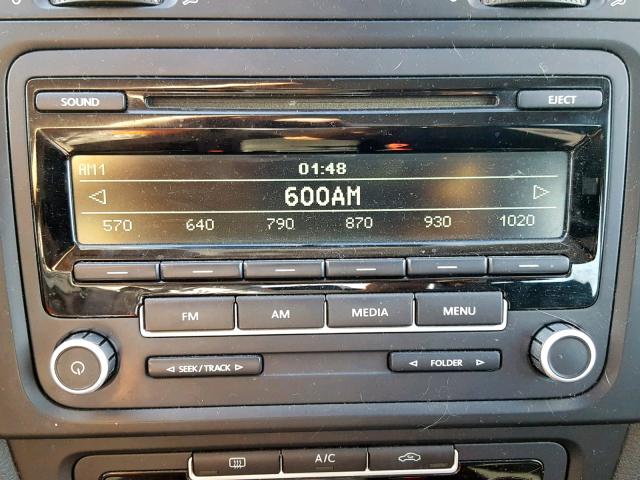 WVWDB7AJ5DW136011 - 2013 VOLKSWAGEN GOLF BLACK photo 9