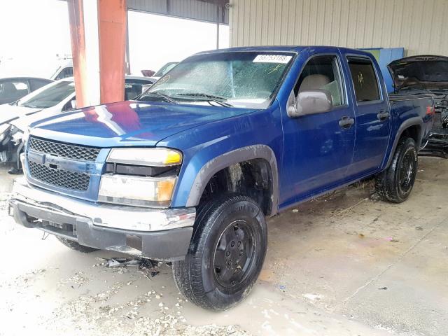 1GCDT136858239562 - 2005 CHEVROLET COLORADO BLUE photo 2