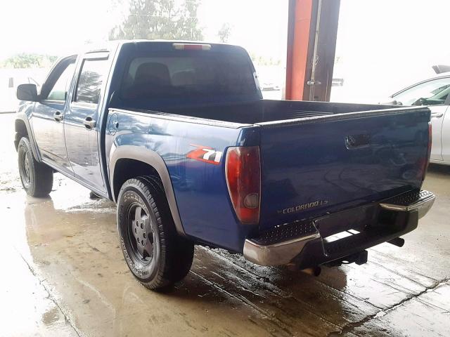 1GCDT136858239562 - 2005 CHEVROLET COLORADO BLUE photo 3