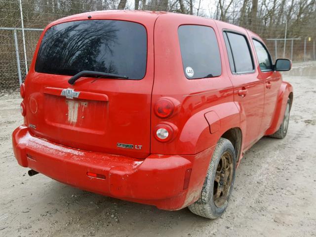 3GNBABFW1BS523074 - 2011 CHEVROLET HHR LT RED photo 4