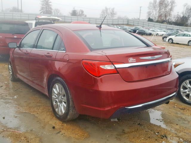 1C3CCBAB7EN142926 - 2014 CHRYSLER 200 LX RED photo 3