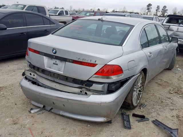 WBAGN63524DS55058 - 2004 BMW 745 LI GRAY photo 4