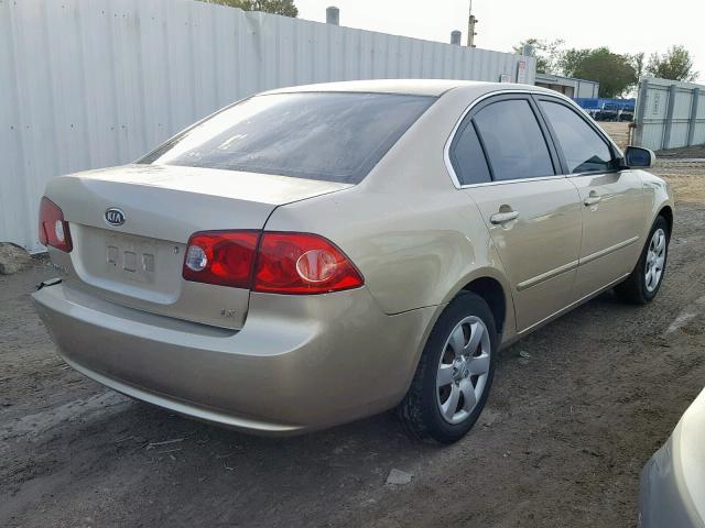 KNAGE123875110995 - 2007 KIA OPTIMA GOLD photo 4