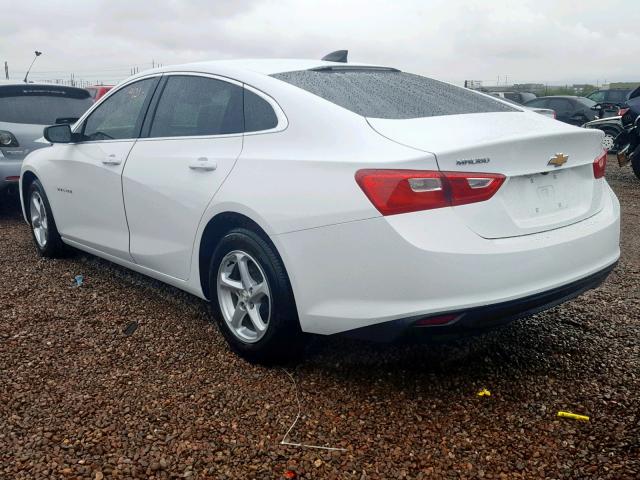 1G1ZB5STXJF282936 - 2018 CHEVROLET MALIBU LS WHITE photo 3