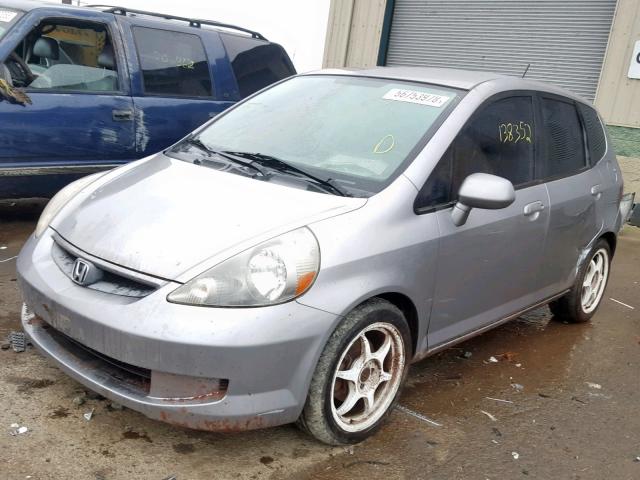 JHMGD374X7S035400 - 2007 HONDA FIT GRAY photo 2