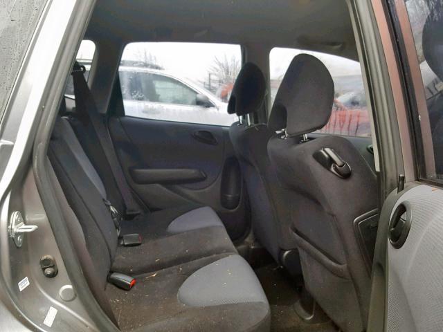 JHMGD374X7S035400 - 2007 HONDA FIT GRAY photo 6