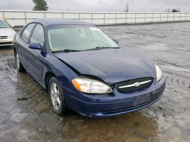 1FAFP55U02G143951 - 2002 FORD TAURUS SES BLUE photo 1