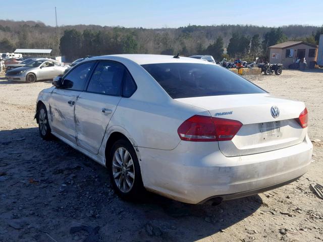 1VWAP7A37DC053376 - 2013 VOLKSWAGEN PASSAT S WHITE photo 3