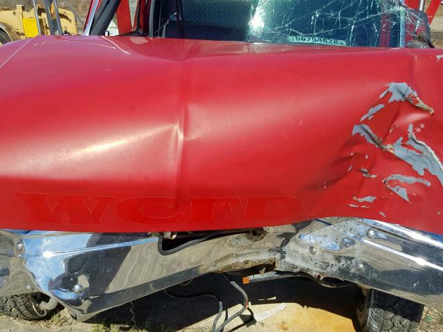 1FDKF37M9LNB24952 - 1990 FORD F350 RED photo 7