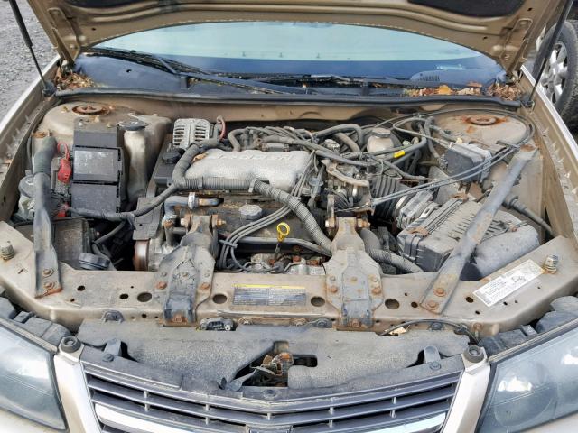 2G1WF52E849320685 - 2004 CHEVROLET IMPALA GOLD photo 7