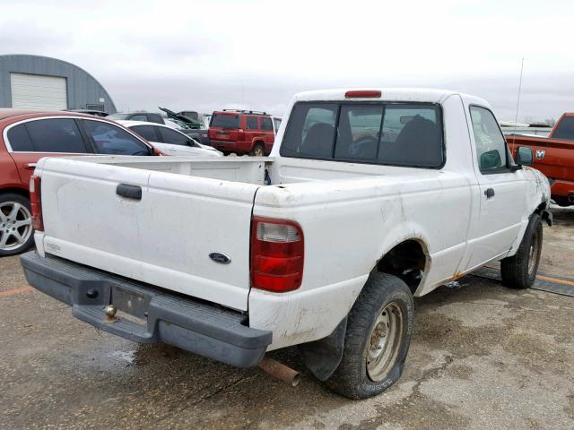 1FTYR10D33PA10518 - 2003 FORD RANGER WHITE photo 4