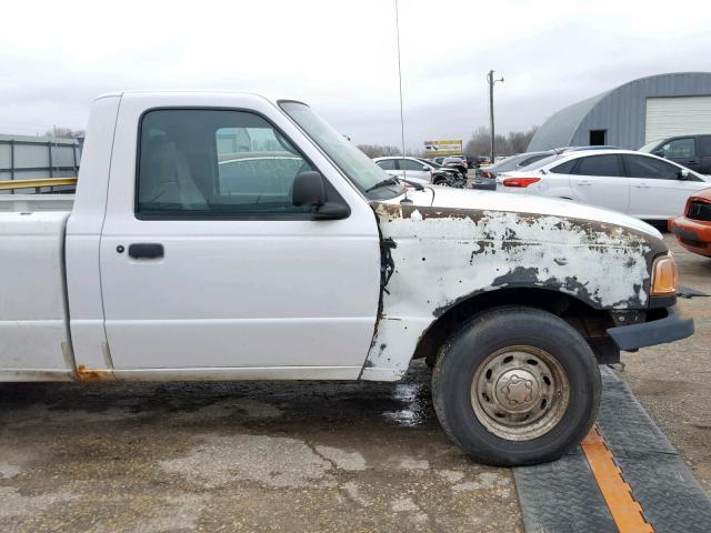 1FTYR10D33PA10518 - 2003 FORD RANGER WHITE photo 9