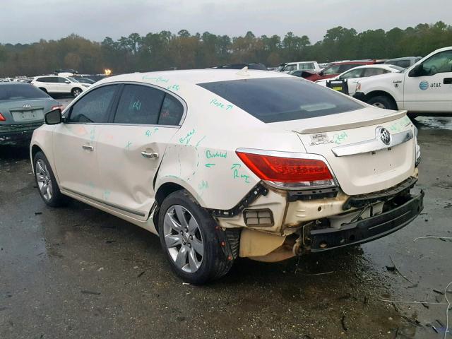 1G4GC5EC9BF287713 - 2011 BUICK LACROSSE C WHITE photo 3