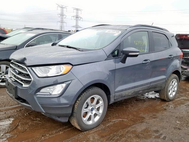 MAJ6P1UL7JC174007 - 2018 FORD ECOSPORT S BLUE photo 2