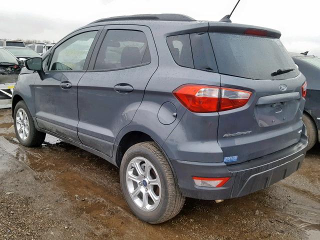 MAJ6P1UL7JC174007 - 2018 FORD ECOSPORT S BLUE photo 3