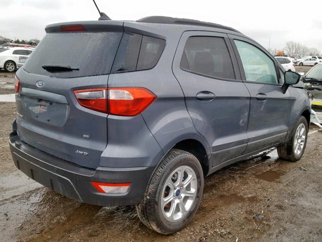 MAJ6P1UL7JC174007 - 2018 FORD ECOSPORT S BLUE photo 4