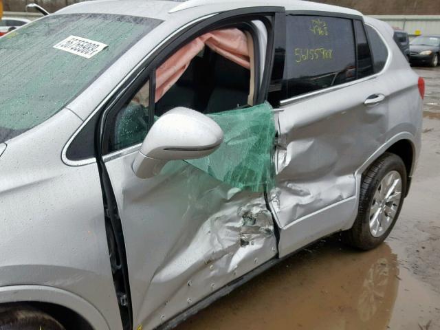 LRBFXDSA7HD006528 - 2017 BUICK ENVISION E SILVER photo 10