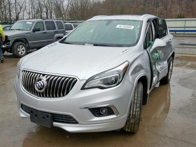 LRBFXDSA7HD006528 - 2017 BUICK ENVISION E SILVER photo 2