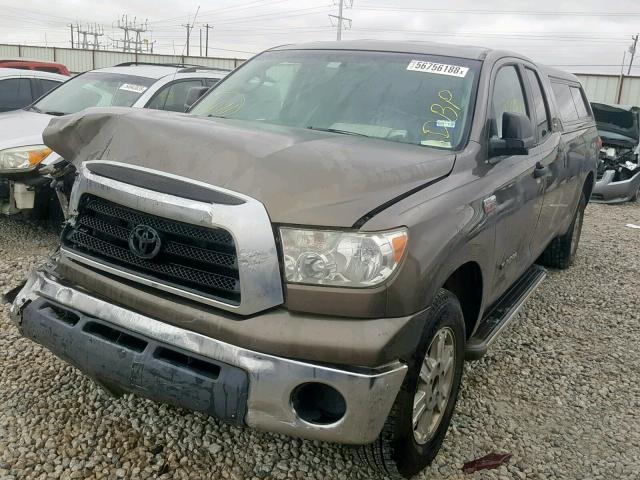 5TFSV54127X003090 - 2007 TOYOTA TUNDRA DOU GREEN photo 2