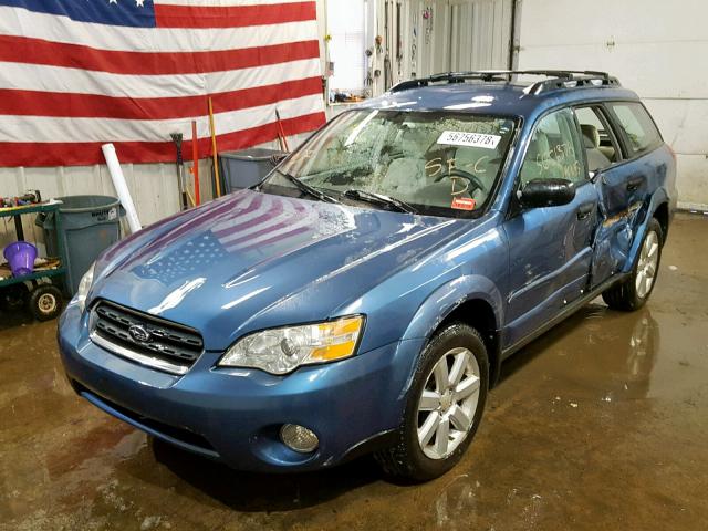 4S4BP61C277336651 - 2007 SUBARU LEGACY OUT BLUE photo 2