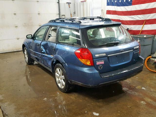 4S4BP61C277336651 - 2007 SUBARU LEGACY OUT BLUE photo 3