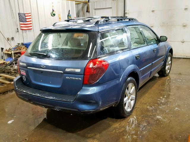 4S4BP61C277336651 - 2007 SUBARU LEGACY OUT BLUE photo 4