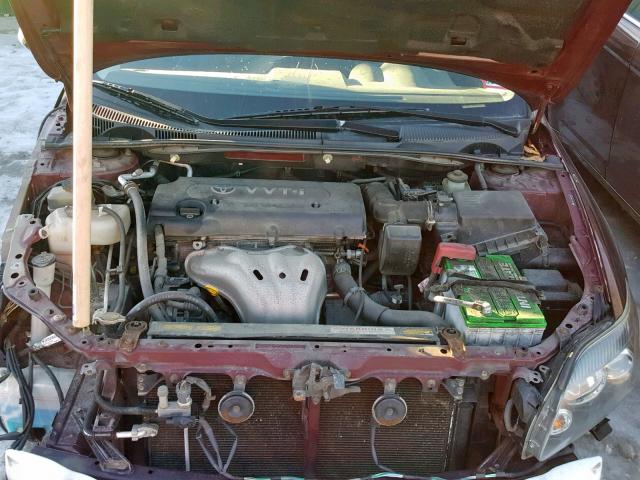 JTKDE167680269332 - 2008 TOYOTA SCION TC მუქწითელი ფოტო 7