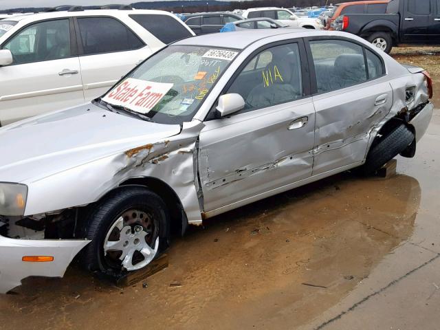 KMHDN46D64U730378 - 2004 HYUNDAI ELANTRA SILVER photo 9