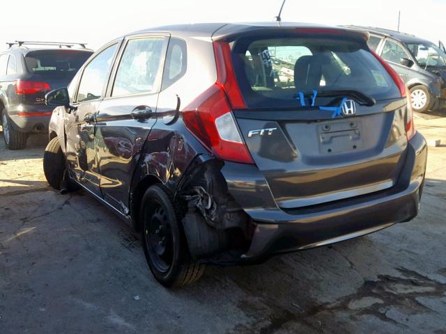 3HGGK5H53FM753261 - 2015 HONDA FIT LX GRAY photo 3