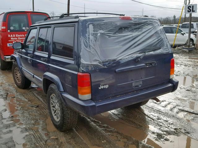 1J4FT78S4WL180388 - 1998 JEEP CHEROKEE L BLUE photo 3