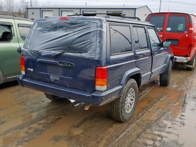 1J4FT78S4WL180388 - 1998 JEEP CHEROKEE L BLUE photo 4